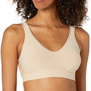 Bali Women's Comfort Revolution Wireless Bra, Full Coverage Wirefree T Shirt Bra, Df3484