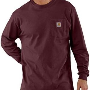 Carhartt Men's Loose Fit Heavyweight Long Sleeve Pocket T Shirt