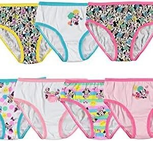 Disney Girls' Minnie Mouse Underwear Multipacks With Assorted Prints In Sizes 2/3t, 4t, 4, 6, 8 And 10