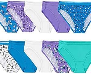 Fruit Of The Loom Girls' Cotton Bikini Underwear Multipacks