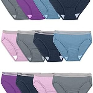 Fruit Of The Loom Women's Eversoft Cotton Bikini Underwear, Tag Free & Breathable