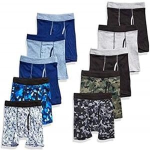 Hanes Boys' Comfortsoft Printed Boxer Briefs