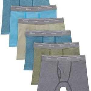 Hanes Boys Originals Boxer Briefs, Tween Boy Underwear, Cotton Stretch, 6 Pack