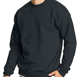 Hanes Men's Ecosmart Fleece Sweatshirt, Cotton Blend Pullover, Crewneck Sweatshirt For Men, 1 Or 2 Pack Available