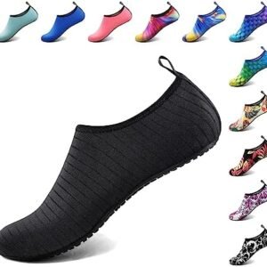 Homitem Water Shoes For Women Men Aqua Socks Swim Beach Pool River Slip On Barefoot Quick Dry Vacation Cruise Essentials Accessories For Yoga Kayak Sports