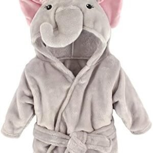 Hudson Baby Unisex Baby Plush Animal Face Bathrobe