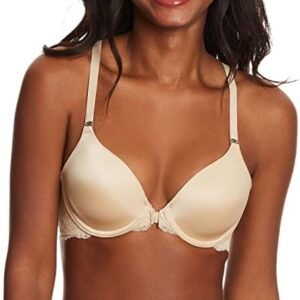 Maidenform Women's One Fab Fit T Shirt Bra, Lightly Lined Underwire Bra, Racerback Bras For Women