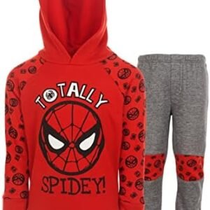 Marvel Avengers Spider Man Miles Morales Baby Fleece Pullover Hoodie And Jogger Pants Outfit Set Toddler To Big Kid