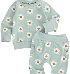 Newborn Infant Baby Girl Clothes Set Long Sleeve Sweatshirts Tops Pants Outfits Clothing Gifts 3 6 9 12 18 24 Months