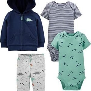 Simple Joys By Carter's Baby Boys' 4 Piece Jacket, Pant, And Bodysuit Set