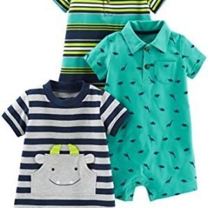 Simple Joys By Carter's Baby Boys' Rompers, Pack Of 3