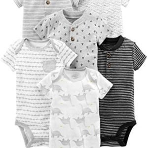 Simple Joys By Carter's Baby Boys' Short Sleeve Bodysuit, Pack Of 6