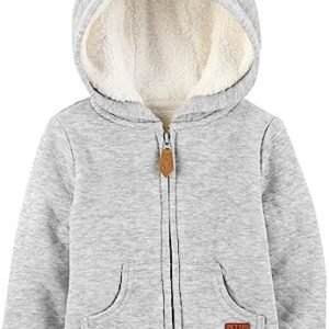 Simple Joys By Carter's Baby Hooded Sweater Jacket With Sherpa Lining