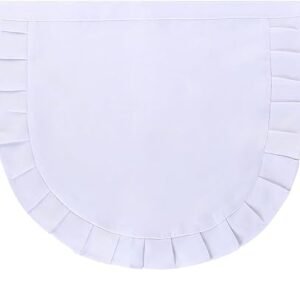 Sun2rose Girls Cosplay Waist Apron Tight Costume, White Half Apron Kitchen Party Favors Also Fits For Kids Apron (small) (1)