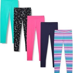 Amazon Essentials Girls And Toddlers' Leggings, Multipacks