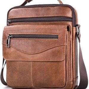 Coscooa Shoulder Bag For Men Leather Man Bag Man Purse Crossbody Bags For Men Handbag Bag Messenger Satchel Travel Bag