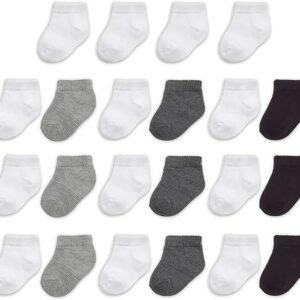 Fruit Of The Loom Baby 22 Pack Grow & Fit Flex Zones Low Cut Stretch Socks Unisex, Girls, Boys