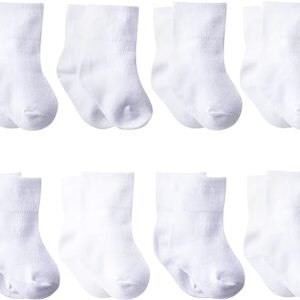 Gerber Baby 8 Pack Wiggle Proof Jersey Ankle Socks