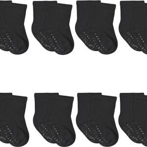 Gerber Baby 8 Pack Wiggle Proof Jersey Crew Socks