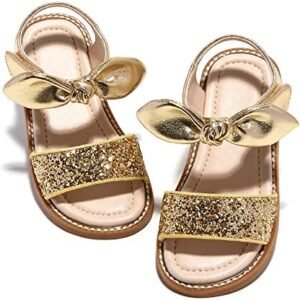 Kiderence Toddler Girls Sandals Little Girls Kids Summer Shoes Toddler Sandals