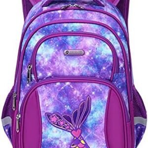 Kids Backpack For Girls Preschool Elementary Kindergarten School Bag 15.6″ Multifunctional Cute Large Capacity