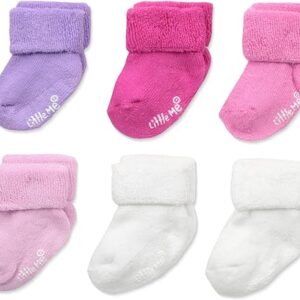 Little Me Baby Girls' 6 Pack Variety Socks