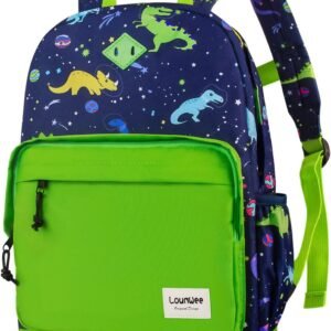 Lounwee Kids Backpack For Boys Girls: Cute Waterproof Dinosaur Toddler Bookbag For Preschool Kindergarten Daycare