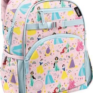 Simple Modern Disney Toddler Backpack For School Girls | Kindergarten Elementary Kids Backpack | Fletcher Collection | Kids Medium (15" Tall) | Princess Rainbows