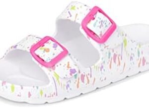 The Children's Place Girl's Double Buckle Slip On Slide Sandals