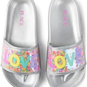 The Children's Place Girl's Everyday Slip On Slide Sandals