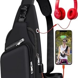 Waterproof Sling Bag Crossbody Backpack For Men Women Sling Backpack Hiking Daypack Multipurpose Cross Body Chest Bag