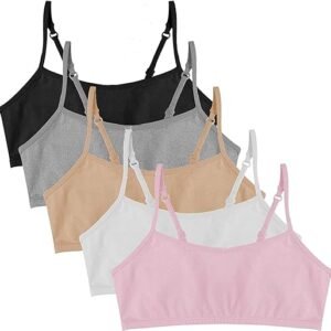 Popular Cotton Girls Training Bra Crop Cami Training Bras For Girls With Adjustable Straps. Cotton Bra Pack.